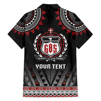 Personalised Samoa Black Saturday Family Matching Off The Shoulder Long Sleeve Dress and Hawaiian Shirt Samoa For Samoans LT05 - Polynesian Pride