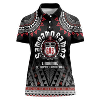 Personalised Samoa Black Saturday Women Polo Shirt Samoa For Samoans