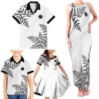 Custom New Zealand Football Family Matching Tank Maxi Dress and Hawaiian Shirt Aotearoa Pride LT05 - Polynesian Pride