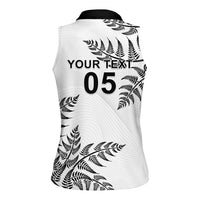 Custom New Zealand Football Women Sleeveless Polo Shirt Aotearoa Pride LT05 - Polynesian Pride
