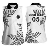 Custom New Zealand Football Women Sleeveless Polo Shirt Aotearoa Pride LT05 - Polynesian Pride