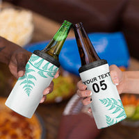 Custom New Zealand Football 4 in 1 Can Cooler Tumbler Aotearoa Pride Aqua Version LT05 - Polynesian Pride