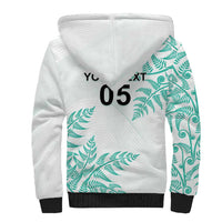 Custom New Zealand Football Sherpa Hoodie Aotearoa Pride Aqua Version LT05 - Polynesian Pride