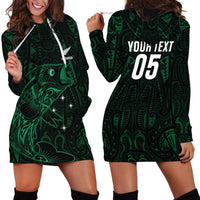 Custom New Zealand Fishing Hoodie Dress Maori Tribal Pattern LT05 - Polynesian Pride
