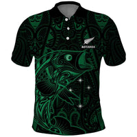 Custom New Zealand Fishing Polo Shirt Maori Tribal Pattern - Polynesian Pride