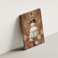 Bula Fiji Women's Day Canvas Wall Art With Fijian Tapa Pattern