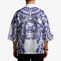 Personalised Tonga Queen Salote College Kimono Centenary White Version