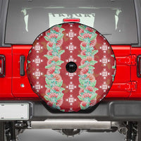 Hawaii Ohia Lehua Spare Tire Cover Tropical Vibes Crimson