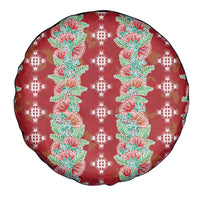 Hawaii Ohia Lehua Spare Tire Cover Tropical Vibes Crimson