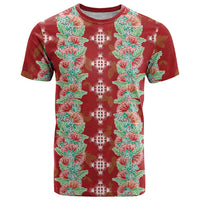 Hawaii Ohia Lehua T Shirt Tropical Vibes Crimson