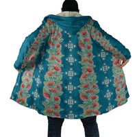 Hawaii Ohia Lehua Cloak Tropical Vibes Teal