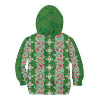 Hawaii Ohia Lehua Kid Hoodie Tropical Vibes Green