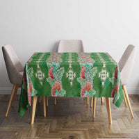 Hawaii Ohia Lehua Tablecloth Tropical Vibes Green