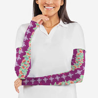 Hawaii Ohia Lehua Arm Sleeves Tropical Vibes Fuchsia