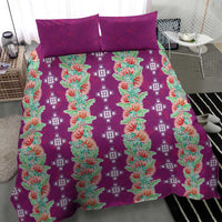 Hawaii Ohia Lehua Bedding Set Tropical Vibes Fuchsia