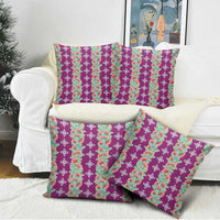 Hawaii Ohia Lehua Pillow Cover Tropical Vibes Fuchsia