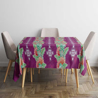 Hawaii Ohia Lehua Tablecloth Tropical Vibes Fuchsia
