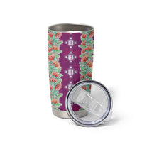 Hawaii Ohia Lehua Tumbler Cup Tropical Vibes Fuchsia