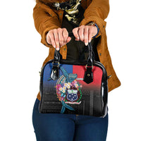 Samoa Shoulder Handbag Humpback Whale Siapo Pattern