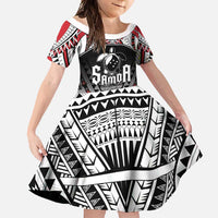 Samoa Independence Day Family Matching Long Sleeve Bodycon Dress and Hawaiian Shirt Proud To Be Samoan LT05 Daughter's Dress Black - Polynesian Pride