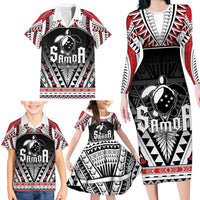 Samoa Independence Day Family Matching Long Sleeve Bodycon Dress and Hawaiian Shirt Proud To Be Samoan LT05 - Polynesian Pride