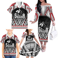 Samoa Independence Day Family Matching Off The Shoulder Long Sleeve Dress and Hawaiian Shirt Proud To Be Samoan LT05 - Polynesian Pride
