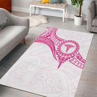 New Zealand Aotearoa Area Rug Nurse Tribal Pink Version