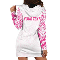 Personalised New Zealand Aotearoa Hoodie Dress Nurse Tribal Pink Version LT05 - Polynesian Pride