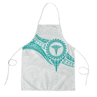 New Zealand Aotearoa Apron Nurse Tribal Teal Version