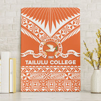 Tonga Tailulu College Canvas Wall Art Tongan Kupesi Pattern