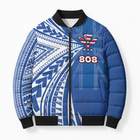 Personalised Hawaii 808 Bomber Puffer Jacket Unique Style