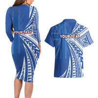 Personalised Hawaii 808 Couples Matching Long Sleeve Bodycon Dress and Hawaiian Shirt Unique Style