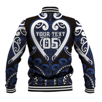 Custom Aotearoa Ngati Tuwharetoa Baseball Jacket Maori Tribal Pattern