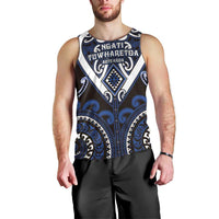 Custom Aotearoa Ngati Tuwharetoa Men Tank Top Maori Tribal Pattern