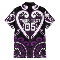 Custom Aotearoa Rangitane Family Matching Off Shoulder Short Dress and Hawaiian Shirt Maori Tribal Pattern LT05 - Polynesian Pride