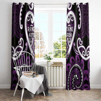 Aotearoa Rangitane Window Curtain Maori Tribal Pattern