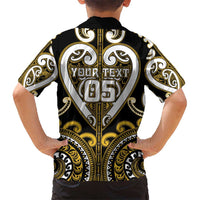 Custom Aotearoa Taranaki Hawaiian Shirt Maori Tribal Pattern