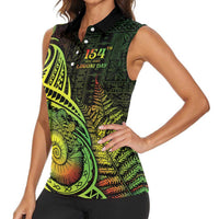 Personalised Fiji Lovoni Day Women Sleeveless Polo Shirt 154th Years