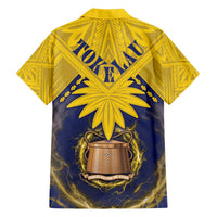 Tokelau Tokehega Day Family Matching Off The Shoulder Long Sleeve Dress and Hawaiian Shirt National Badge Special Style LT05 - Polynesian Pride
