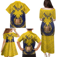 Tokelau Tokehega Day Family Matching Puletasi and Hawaiian Shirt National Badge Special Style LT05 - Polynesian Pride