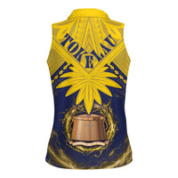 Tokelau Tokehega Day Women Sleeveless Polo Shirt National Badge Special Style LT05 - Polynesian Pride