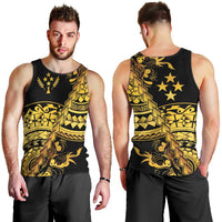 Kosrae Liberation Day Men Tank Top Polynesian Floral Tattoo - Polynesian Pride