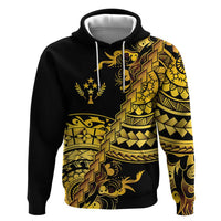 Kosrae Liberation Day Zip Hoodie Polynesian Floral Tattoo - Polynesian Pride