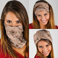 Hawaii Brown Hibiscus Pikake Lei Neck Gaiter LT05