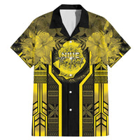 Niue The Rock Family Matching Mermaid Dress and Hawaiian Shirt The Island Of The Uga LT05 Dad's Shirt - Short Sleeve Black - Polynesian Pride