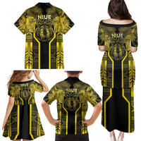 Niue The Rock Family Matching Puletasi and Hawaiian Shirt The Island Of The Uga LT05 - Polynesian Pride
