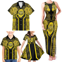 Niue The Rock Family Matching Tank Maxi Dress and Hawaiian Shirt The Island Of The Uga LT05 - Polynesian Pride