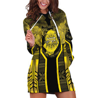 Niue The Rock Hoodie Dress The Island Of The Uga LT05 Black - Polynesian Pride