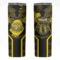 Niue The Rock Skinny Tumbler The Island Of The Uga LT05 Black - Polynesian Pride