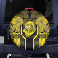 Niue The Rock Spare Tire Cover The Island Of The Uga LT05 No hole Black - Polynesian Pride